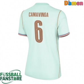 Frankreich Eduardo Camavinga #6 Replik Auswärtstrikot Damen WM 2026 Kurzarm